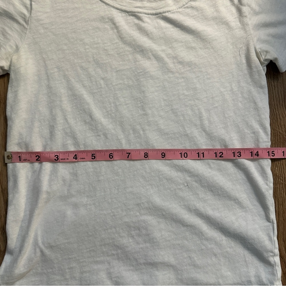 J. Crew Women’s Girlfriend Short-Sleeve Crewneck Tee White in Size XXS EUC - Picture 11 of 12